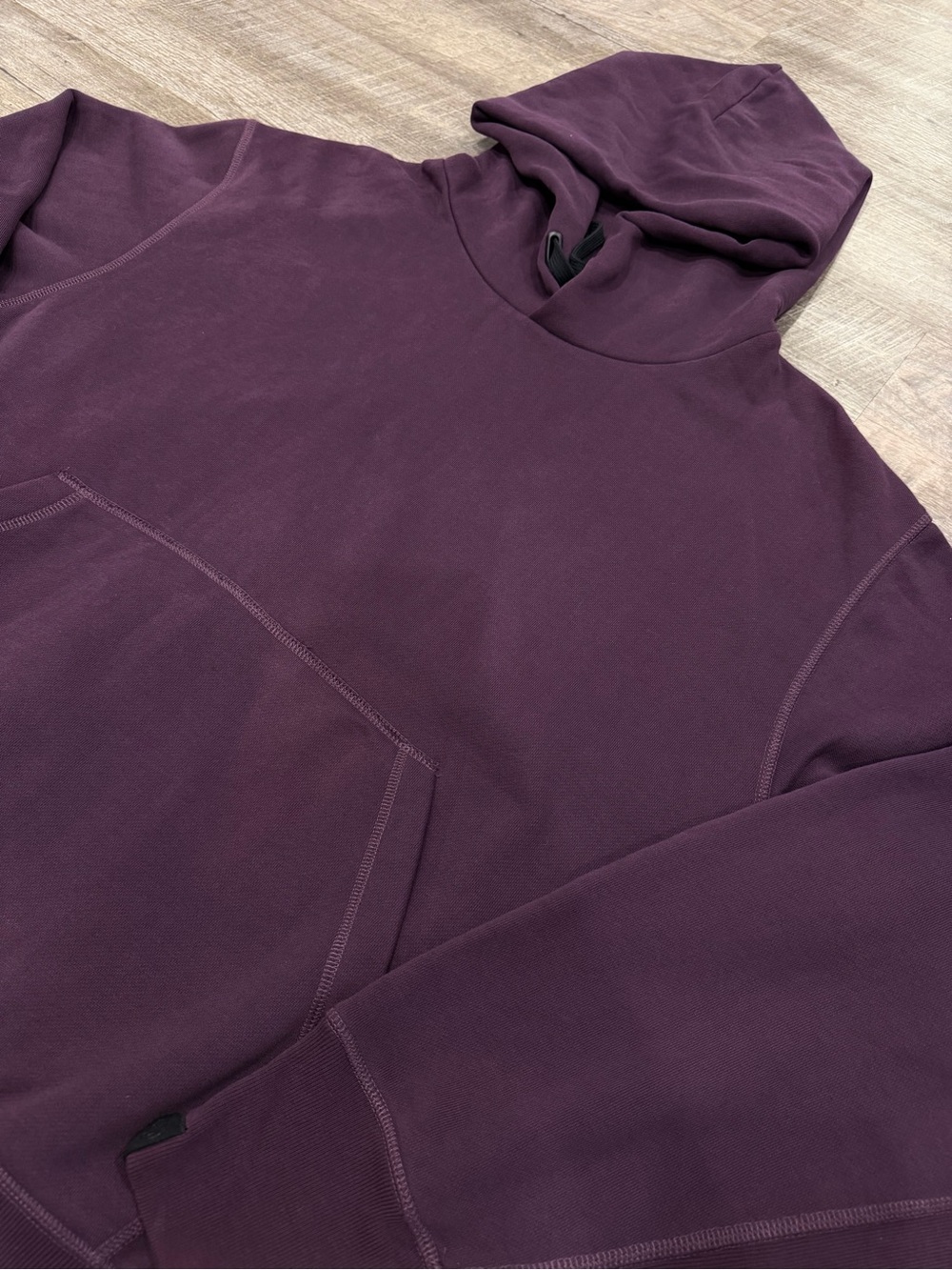 Rag & Bone City Cotton Relaxed Hoodie Men’s XXL Dark Cranberry Streetwear Baggy - Picture 4 of 10
